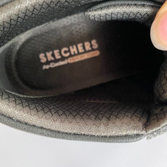 Skechers Street Cleats Haute Hikes Green Suede Boots S8 - Picture 7 of 10